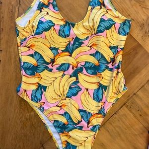 BRAND NEW Banana leaf one piece swimsuit